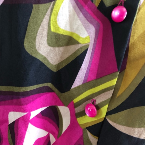 Missoni for Target Floral Button Down Blouse Top - Picture 5 of 9